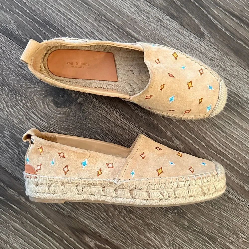 Rag & Bone Adria Embroidered Espadrille Flats